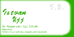 istvan ujj business card